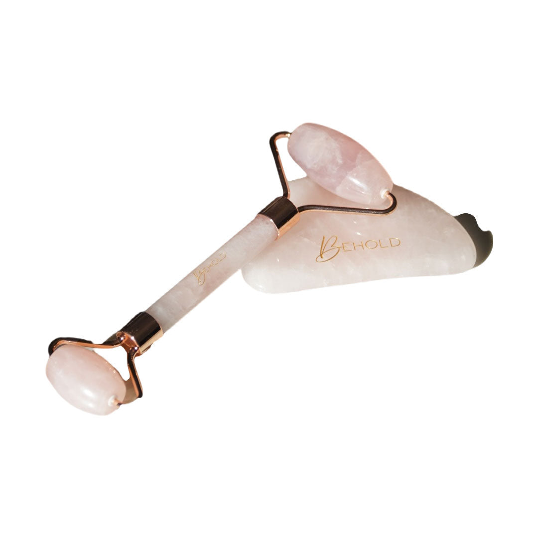 Pink Quartz Roller Facial Tool 